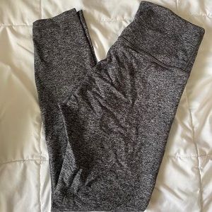 Grayish black lululemon align leggings.